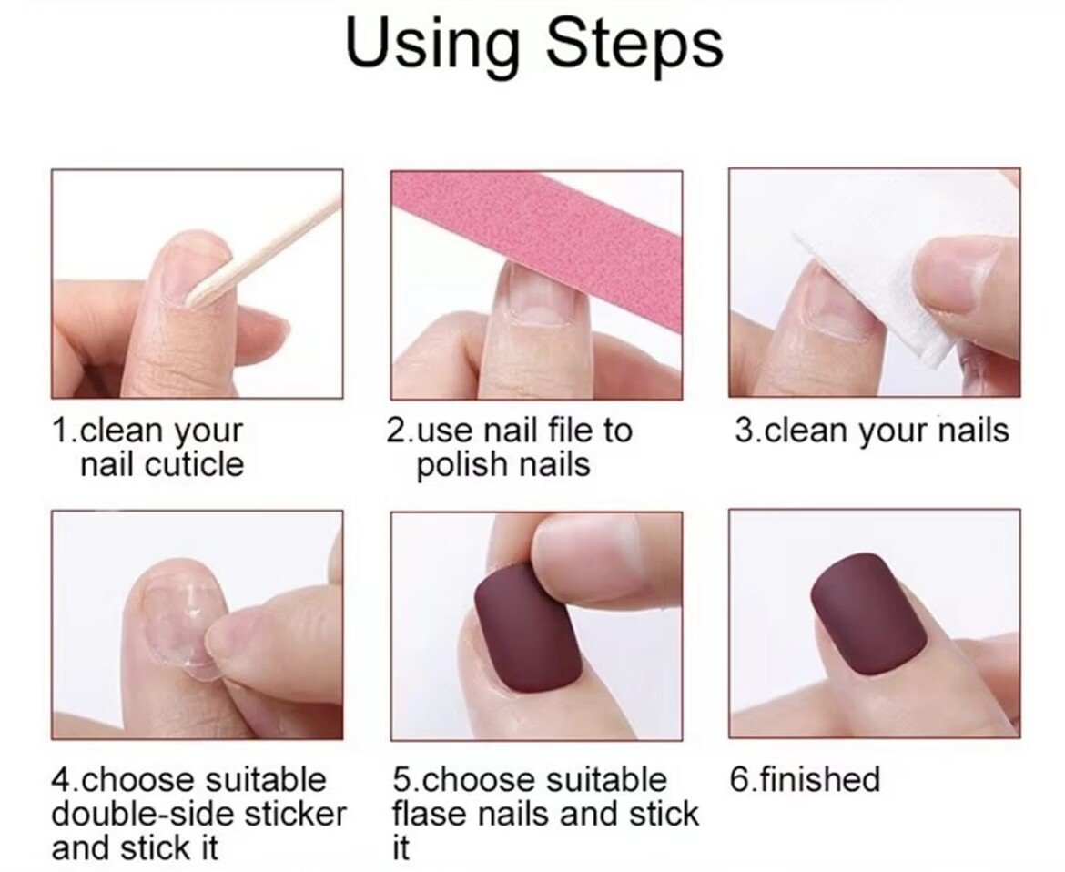 Electroplated Cyan Blue Nail Tips - Image 3